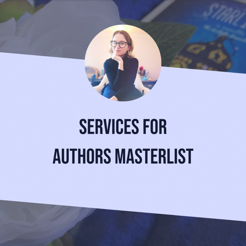 Services For Authors Masterlist (Editing, Design, Marketing, Coaches)